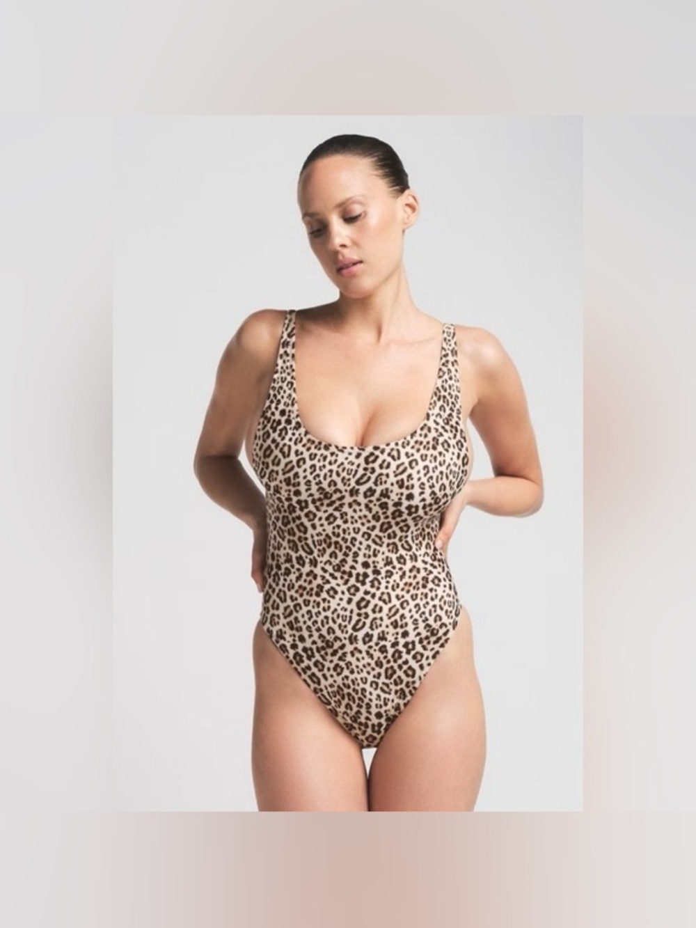 skims RARE signature swim scoop neck onepiece